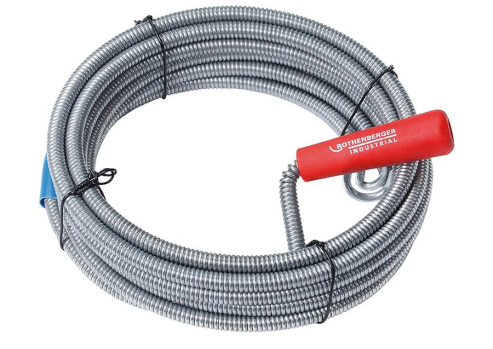 Sganciatore a spirale 5 m Ø9 mm con testa di aggancio - ROTHENBERGER 072984E
