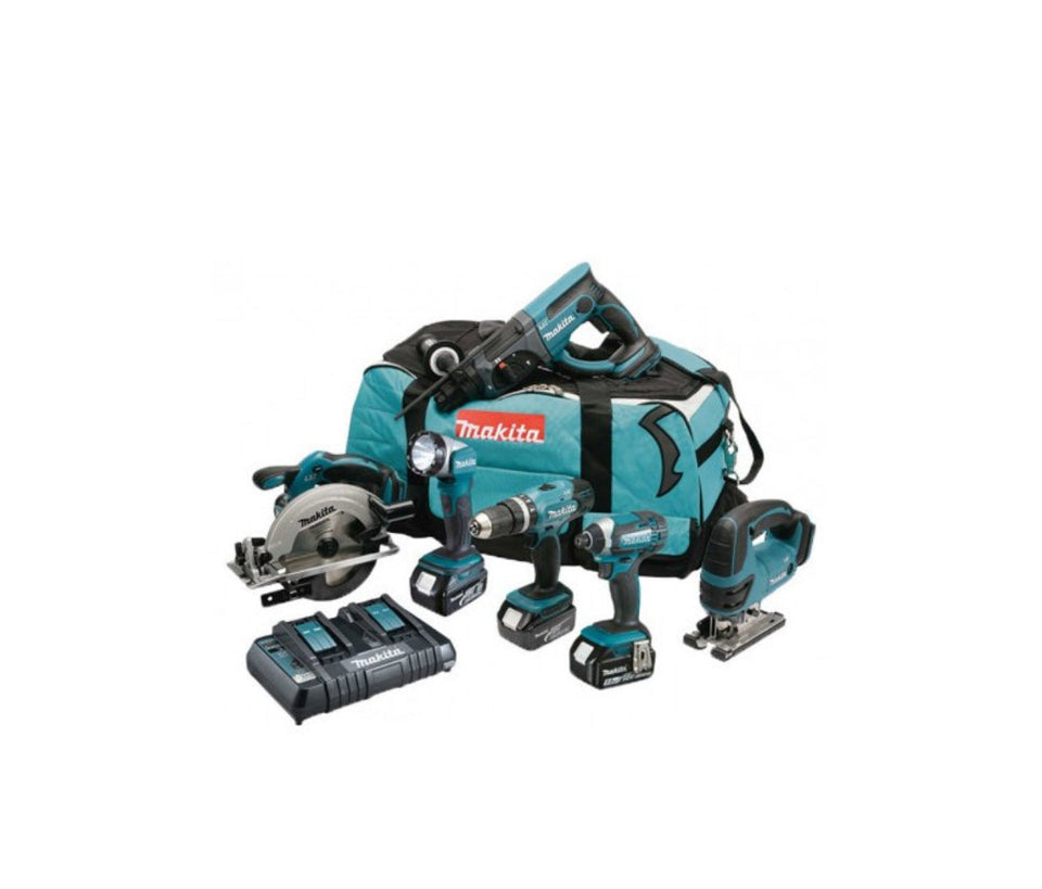 Kit 6 in 1 18V (3x5,0 Ah) Li-Ion - MAKITA DLX6068PT