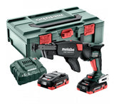 Avvitatore a placo 18V (2x4,0 Ah) HBS 18 LTX BL 3000 con caricatore di viti e metabox - METABO 620062540