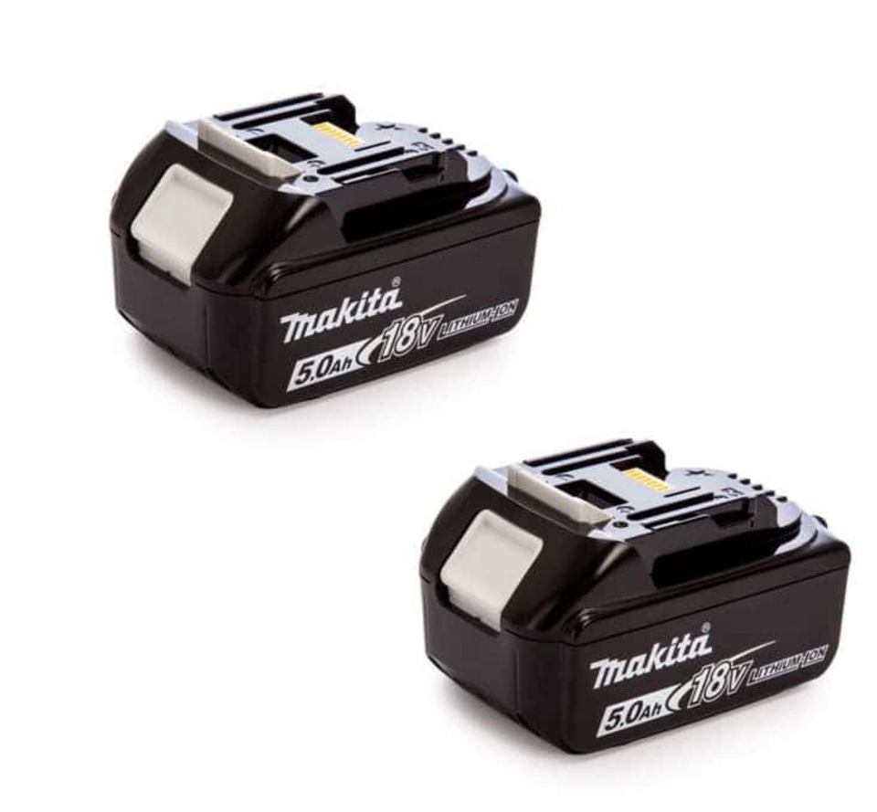 Confezione 2 batterie 18V Li-Ion LXT (2x5,0 Ah) BL1850B - MAKITA 197288-2