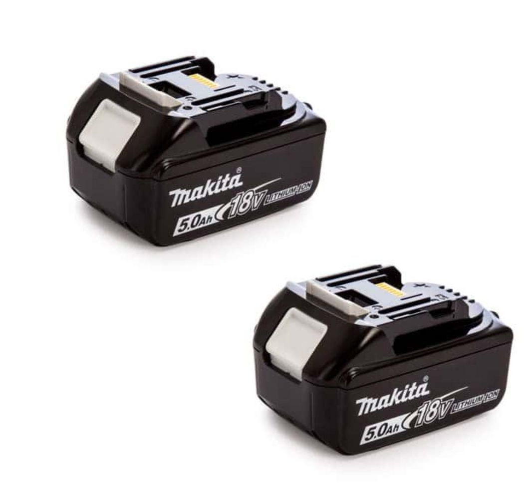 Confezione 2 batterie 18V Li-Ion LXT (2x5,0 Ah) BL1850B - MAKITA 197288-2