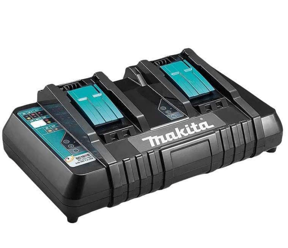 Caricabatterie rapido per 2 batterie Li-Ion da 14,4 a 18 V - MAKITA DC18RD