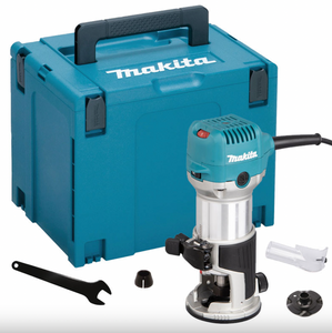 Rifilatrice-fresatrice da 710 W con pinza Ø8 o 6 mm in scatola Makpac - MAKITA RT0702CJ
