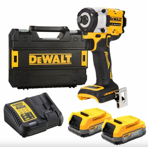 Avvitatore ad impulsi 18V XR 1/2" 406 Nm (2x1,7 Ah Powerstack) in TSTAK - DEWALT DCF921E2T-QW